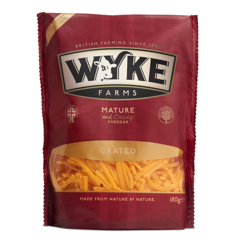 Cheddar rouge mature râpé 32%MG 180g