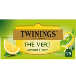 Thé vert saveur citron x25