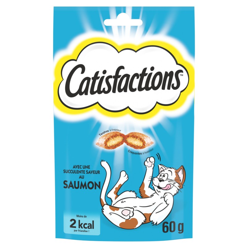 Friandises au saumon pour chat et chaton 60g