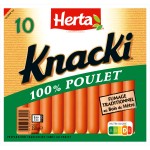Knacki 100% Poulet x10 350g