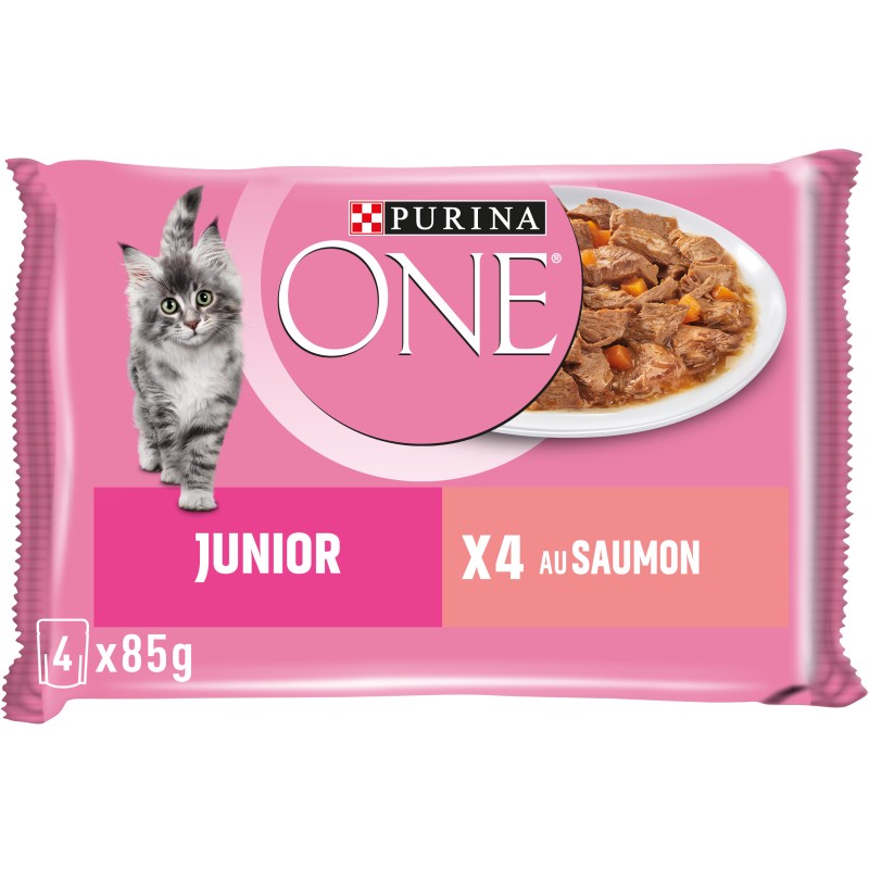 Chets Repas Saumon Carottes pour Chaton 4x85g