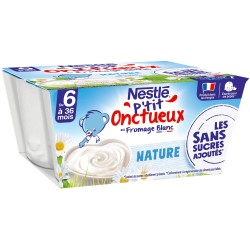 P'Tit Onctueux au Fromage Blanc Nature dès 6 mois 4x90g