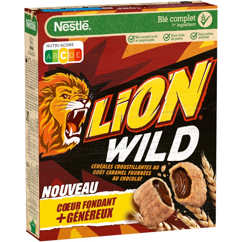 Lion Wild Céréales Caramel Fourrées Chocolat 360g