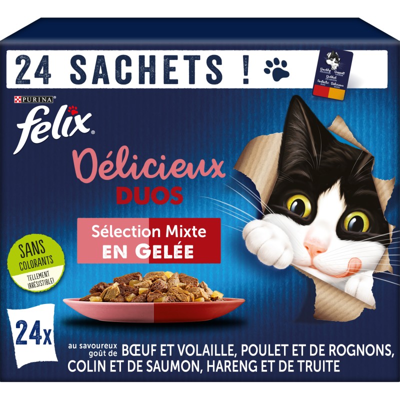 Délicieux Duos Selection Mixte en Gelée 24x85g
