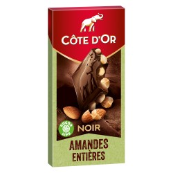 Chocolat Noir Amandes Entières 180g
