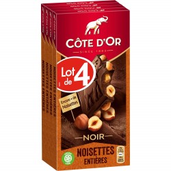 Noir Noisettes Entières 4x180g