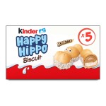 Happy Hippo Biscuit Fourrés Lait et Noisette x5 103g
