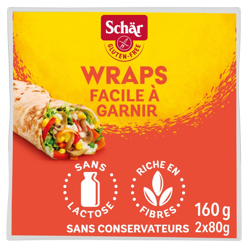 Wraps sans gluten x2 160g