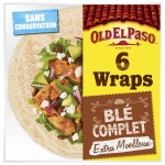 Wraps au blé complet extra moelleux x6 350g