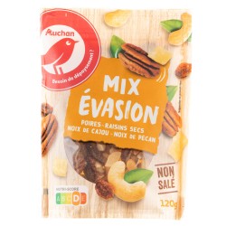 Graines et fruits secs mix non salé 120g