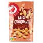 Mélange fruits secs noisettes amandes cajoux cacahuètes 120g