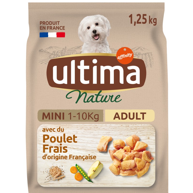 Ultima Nature Croquettes Chien Mini Adulte au Poulet 1.5kg