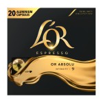 Espresso café or absolu intensité 9 capsule x20