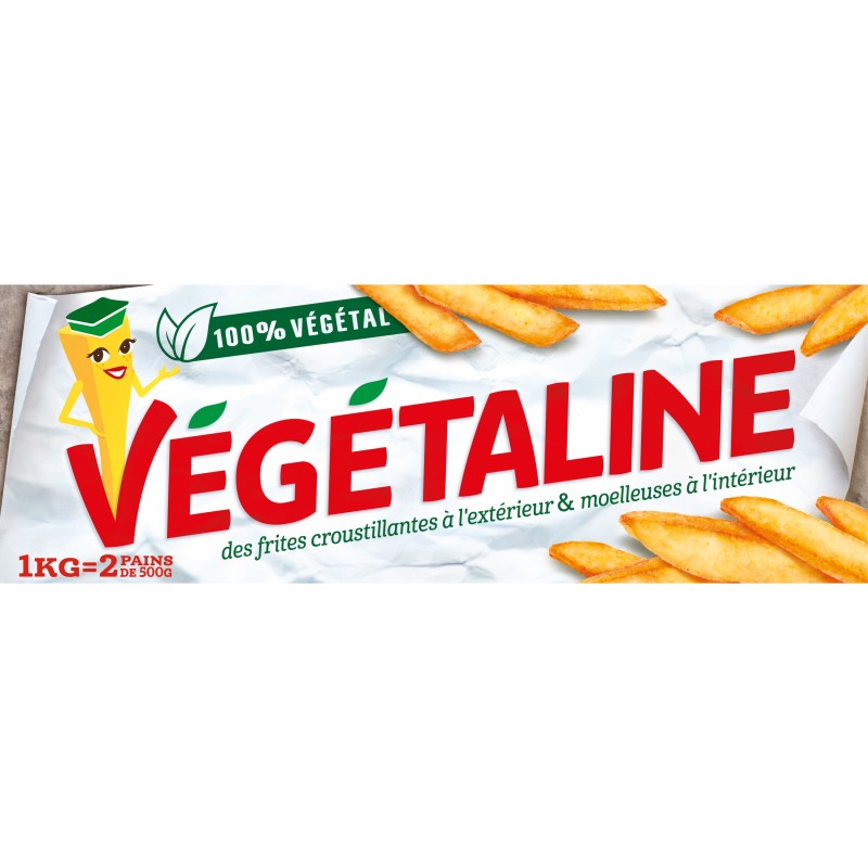 Végétaline Graisse à Frire 100% Végétal 2x500g