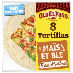 Tortillas de maïs et blé x8 335g