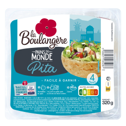 Pain du Monde Pita x4 320g