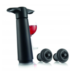 Coffret pompe à vin + 2 bouchons