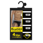 Slip homme coton stretch taille 4 noir x4
