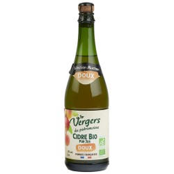 Cidre bio pur jus doux 2.5% 75cl