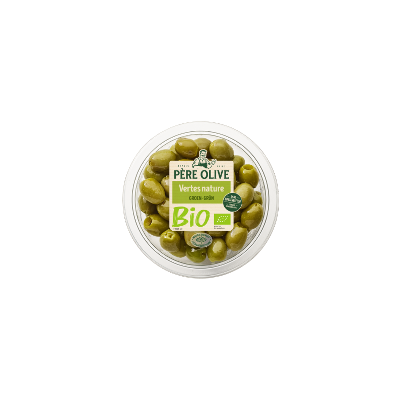 Bio Olives vertes dénoyautées 150g