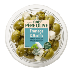 Olives vertes fromage et basilic 150g