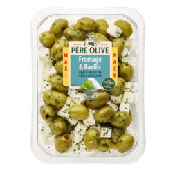 Olives Vertes fromage et basilic 400g