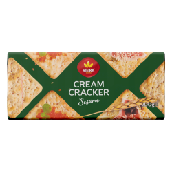 Biscuits cream cracker aux graines de sésame grillées vegan 200g