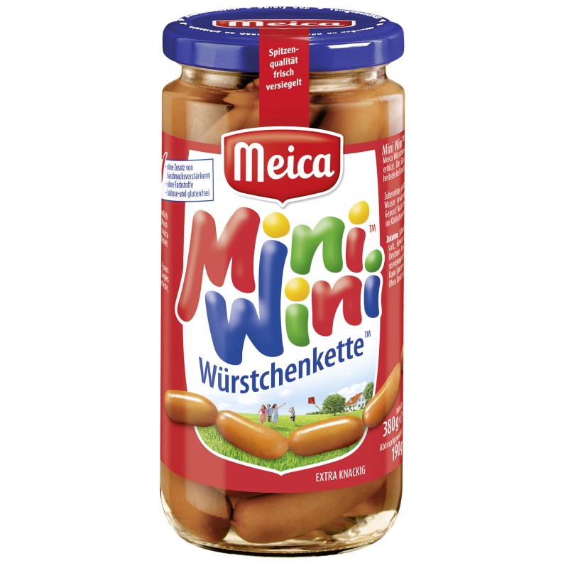 Saucisses MiniWini Würstchenkette Extra Knackig 380g