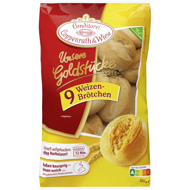 Petits pains de blé x9 450g