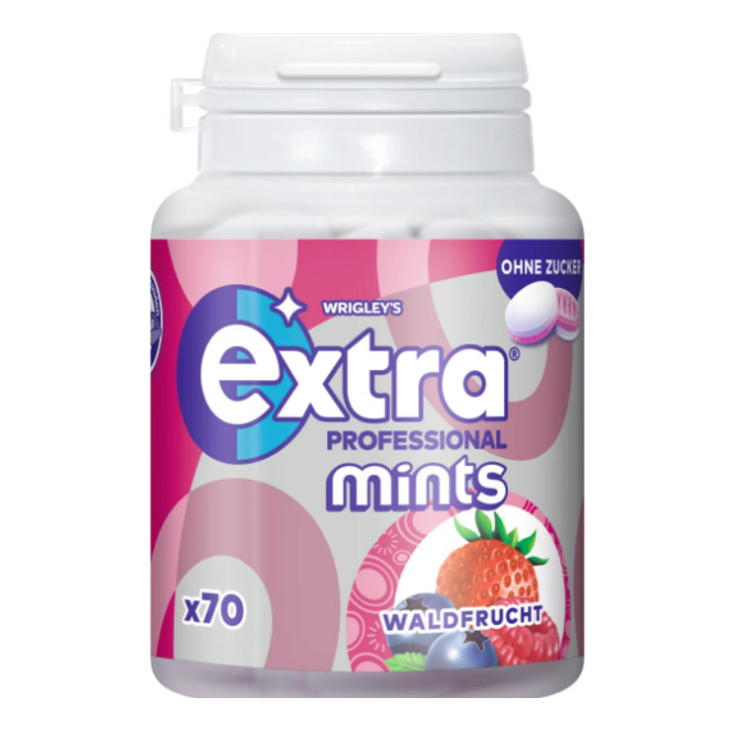 Pastilles menthe Extra saveur fruits des bois sans sucre 70 dragées