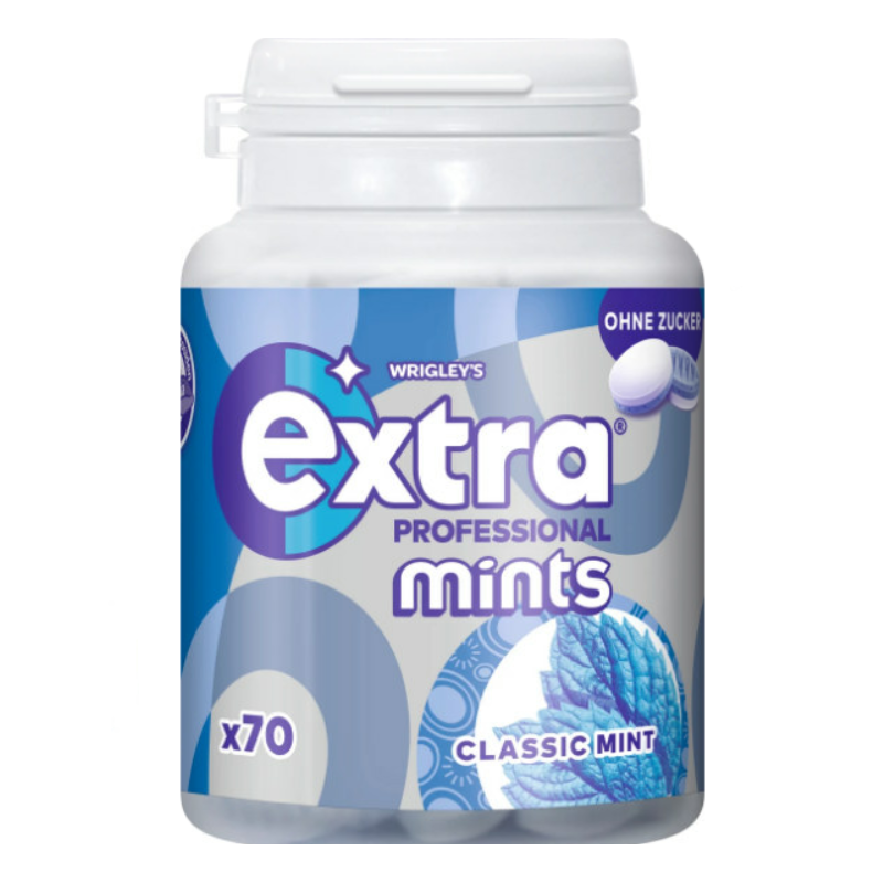 Pastilles menthe Extra classique sans sucre 70 dragées