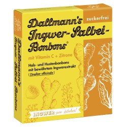 Bonbons au gingembre et sauge vitamine C et citron sans sucre x20  37g