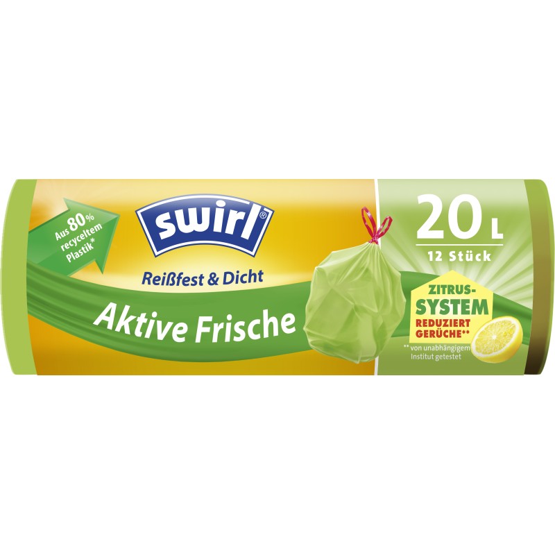 Sac Poubelle Anti Odeur avec Cordon 20l x12