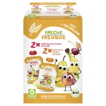 Gourde pomme banane cerise et pomme poire pêche bio dès 6 mois 4x100g