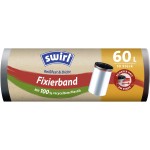 Sac Poubelle avec Bande de Fixation 60l x10