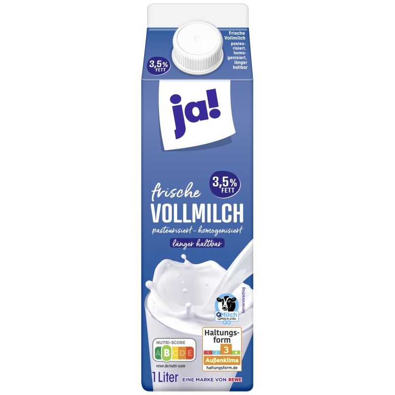 Lait frais entier 3.5%MG 1l