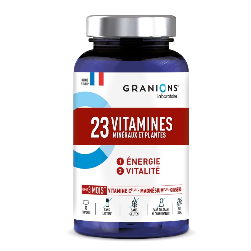 23 Vitamines Minéraux et Plantes Energie Vitalité x60