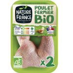 Bio Cuisses de Poulet Blanc x2 550g