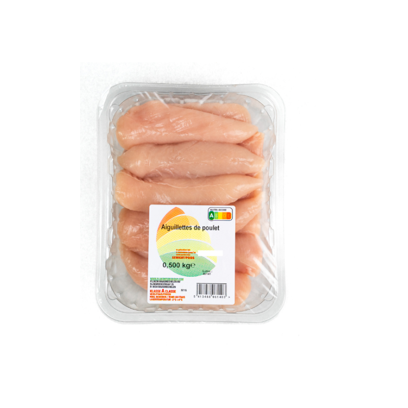 Aiguillettes de filet de poulet blanc 500g