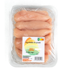 Aiguillettes de filet de poulet blanc 500g