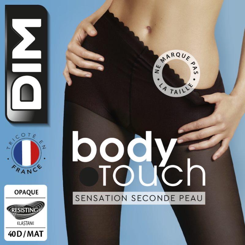 Body Touch Collant Noir Opaque T2