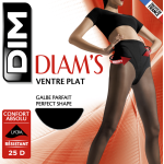 Collant Ventre Plat Semi Opaque Noir T1