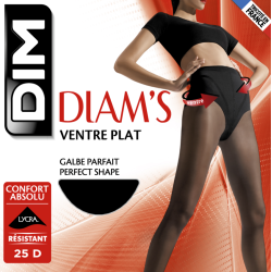 Collant Ventre Plat Semi Opaque Noir T1