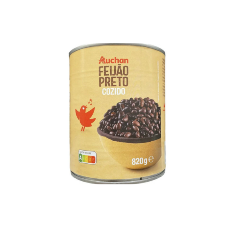 Haricots noirs cuits 820g