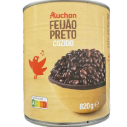 Haricots noirs cuits 820g