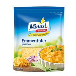Emmental râpé 45%MG sans lactose 150g