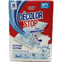 Sachets blanchissants avec détachant action ultime 3en1 x12