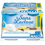 Yaourt vanille aux probiotiques sans lactose 4x125g
