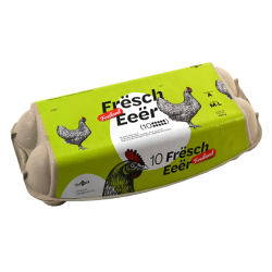 Oeufs de poules élevées en plein air x10