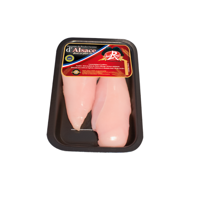 Escalope de poulet d'Alsace label rouge x2 380g